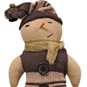 Hearthside Christmas Button Snowman Doll  Farmhouse Country Primitive Style New